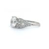 Round and Half Moon Diamond Engagement Ring Unique Rings 7