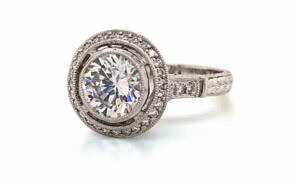 Halo Round Diamond Ring Engagement Rings