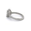 Oval Engagement Ring with Three-Sided Diamond Band Custom Engagement Rings 6