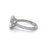 Oval Engagement Ring with Three-Sided Diamond Band Custom Engagement Rings 7