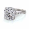Large Cushion-Cut Engagement Ring Custom Engagement Rings 4