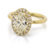 Oval Halo Engagement Ring Custom Engagement Rings 3