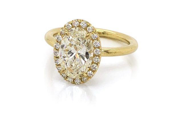 Oval Halo Engagement Ring Custom Engagement Rings
