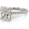 Radiant-Cut Diamond Engagement Ring with Low Cathedral Custom Engagement Rings 5