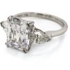 Radiant and Pear Diamond Ring Custom Engagement Rings 5