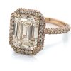 Rose Gold Emerald-Cut Engagement Ring Custom Engagement Rings 5