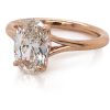 Rose Gold Oval Solitaire Custom Engagement Rings 5
