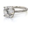 Round Diamond Micropave Engagement Ring Custom Engagement Rings 5