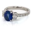 Sapphire and Diamond Engagement Ring Custom Engagement Rings 4