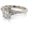 Tapered Pave Oval Ring Custom Engagement Rings 5