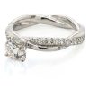 Twisted Diamond Engagement Ring Custom Engagement Rings 5