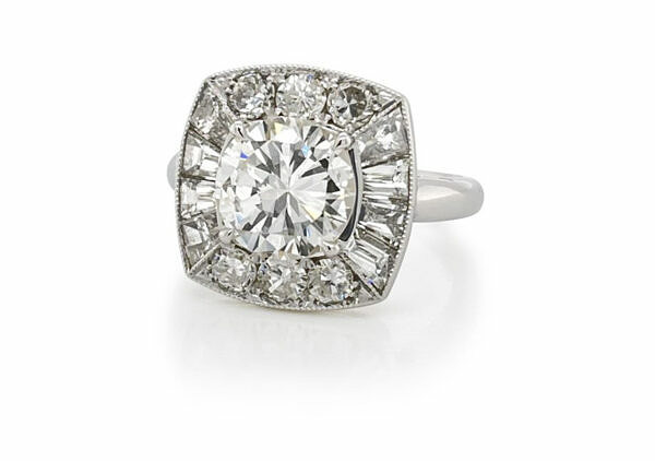 Vintage-Inspired Diamond Engagement Ring Engagement Rings