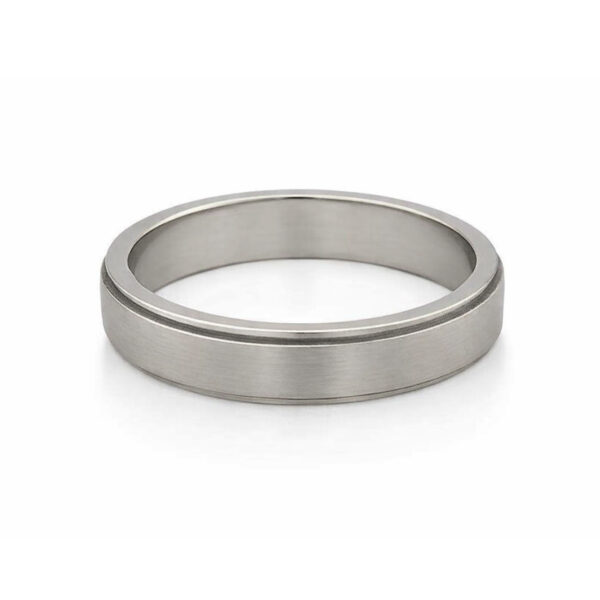 Satin Center Band Men's Wedding Bands 2