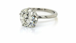 Five-Prong Round Engagement Ring Engagement Rings