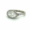East-West Oval Ring with Halo Custom Engagement Rings 5
