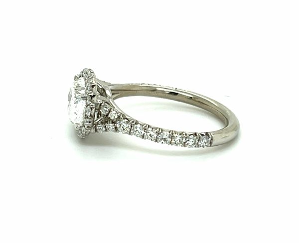 East-West Oval Ring with Halo Custom Engagement Rings 4