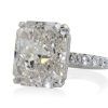 Large Radiant-Cut Diamond Ring Natural Mined Diamond Engagement Rings 7