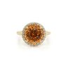 Spessartite Garnet Ring with Diamond Details Fine Colored Gemstone Rings 6