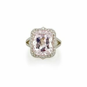 Morganite and Diamond Ring Fine Gemstone Rings 2