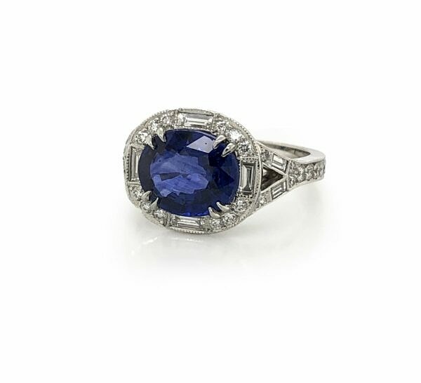 Split Shank Sapphire Ring Fine Gemstone Rings