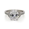 Oval Diamond Crescent Ring Custom Engagement Rings 4
