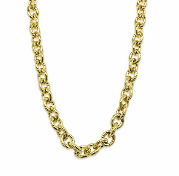 Handcrafted Solid Rolo Chain Necklaces