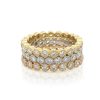 Stackable Bezel-Set Diamond Bands Eternity Bands 4