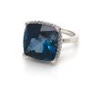 London Blue Topaz Ring Fine Colored Gemstone Rings 3