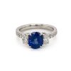 Sapphire and Diamond Engagement Ring Custom Engagement Rings 5