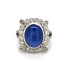 Star Sapphire and Diamond Ring Fine Colored Gemstone Rings 4