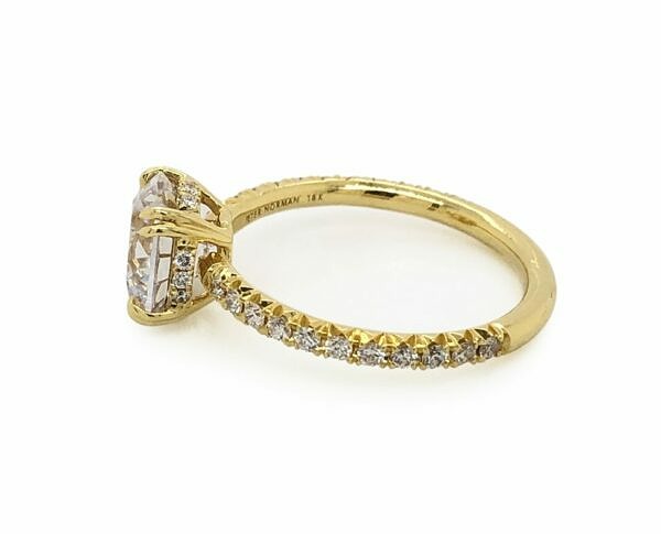 Yellow Gold Round Engagement Ring Engagement Rings 3