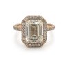 Rose Gold Emerald-Cut Engagement Ring Custom Engagement Rings 6