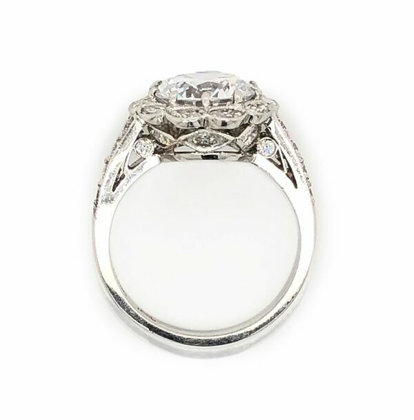 Diamond Flower Ring Engagement Rings 2