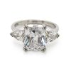 Radiant and Pear Diamond Ring Custom Engagement Rings 6