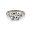Round Ring with Tapered Baguettes Custom Engagement Rings 6