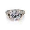 Round Diamond Ring With Split Band Custom Engagement Rings 6