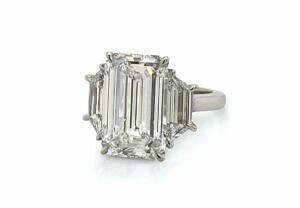 Large Emerald-Cut Engagement Ring Engagement Rings