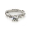 Twisted Diamond Engagement Ring Custom Engagement Rings 6