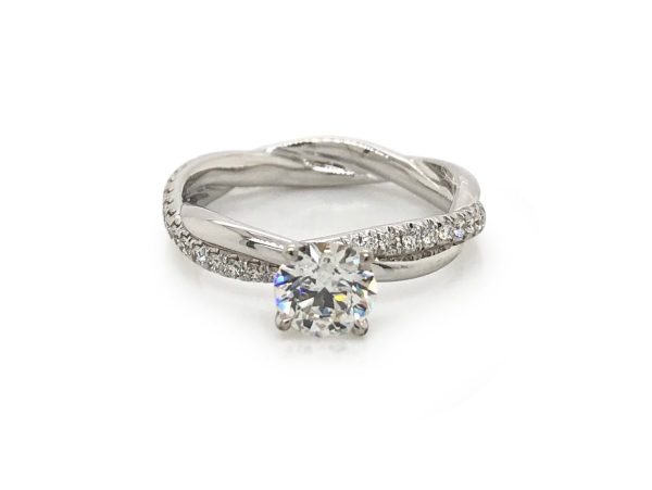 Twisted Diamond Engagement Ring Custom Engagement Rings 3