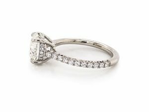 Round Engagement Ring with Delicate Band Engagement Rings 2