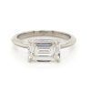 East-West Emerald-Cut Engagement Ring Custom Engagement Rings 5