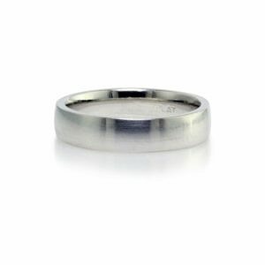 Low Dome with Soft Satin Finish Men's Wedding Bands
