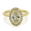 Oval Halo Engagement Ring Custom Engagement Rings 4