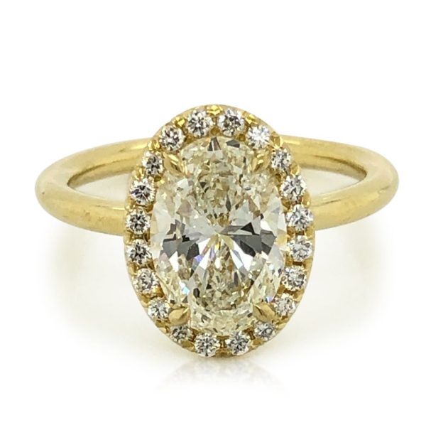Oval Halo Engagement Ring Custom Engagement Rings 2