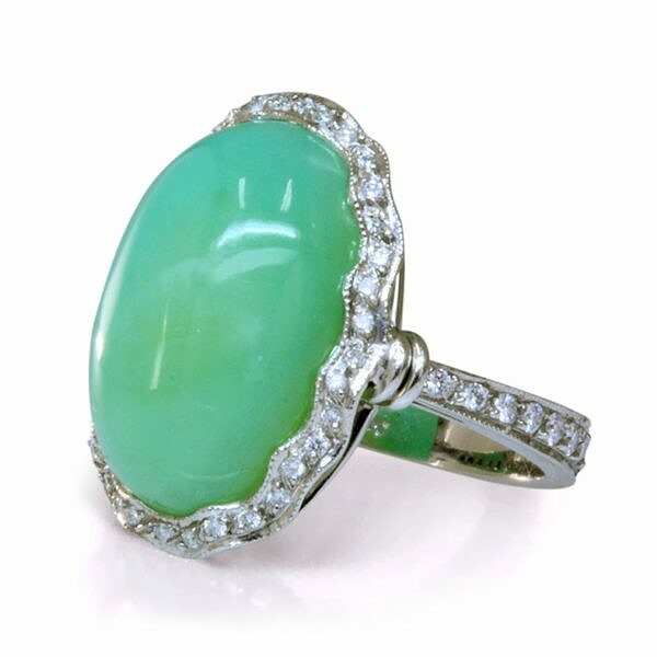 Peruvian Opal Ring Fine Gemstone Rings