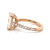 Rose Gold Emerald-Cut Diamond Ring Custom Engagement Rings 7