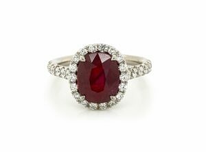 Oval Ruby and Diamond Ring Fine Gemstone Rings 2