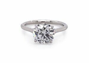 Round Brilliant Diamond Solitaire Engagement Ring Engagement Rings 2
