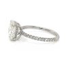 Cushion-Cut Engagement Ring with Delicate Diamond Band Custom Engagement Rings 7