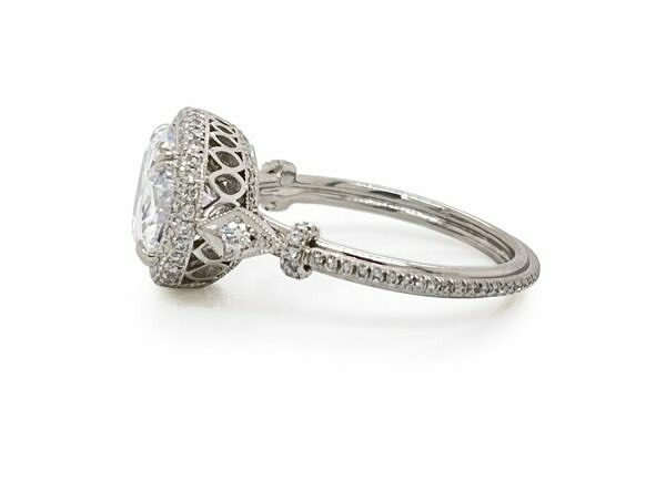 East-West Oval Ring with Openwork Engagement Rings 3